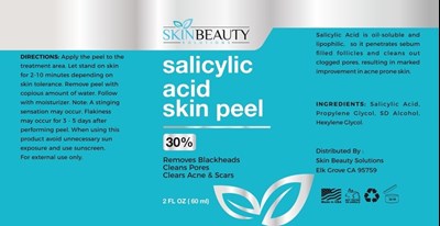 Content of labeling 60 ml - Sal 30 skin peel  60ml